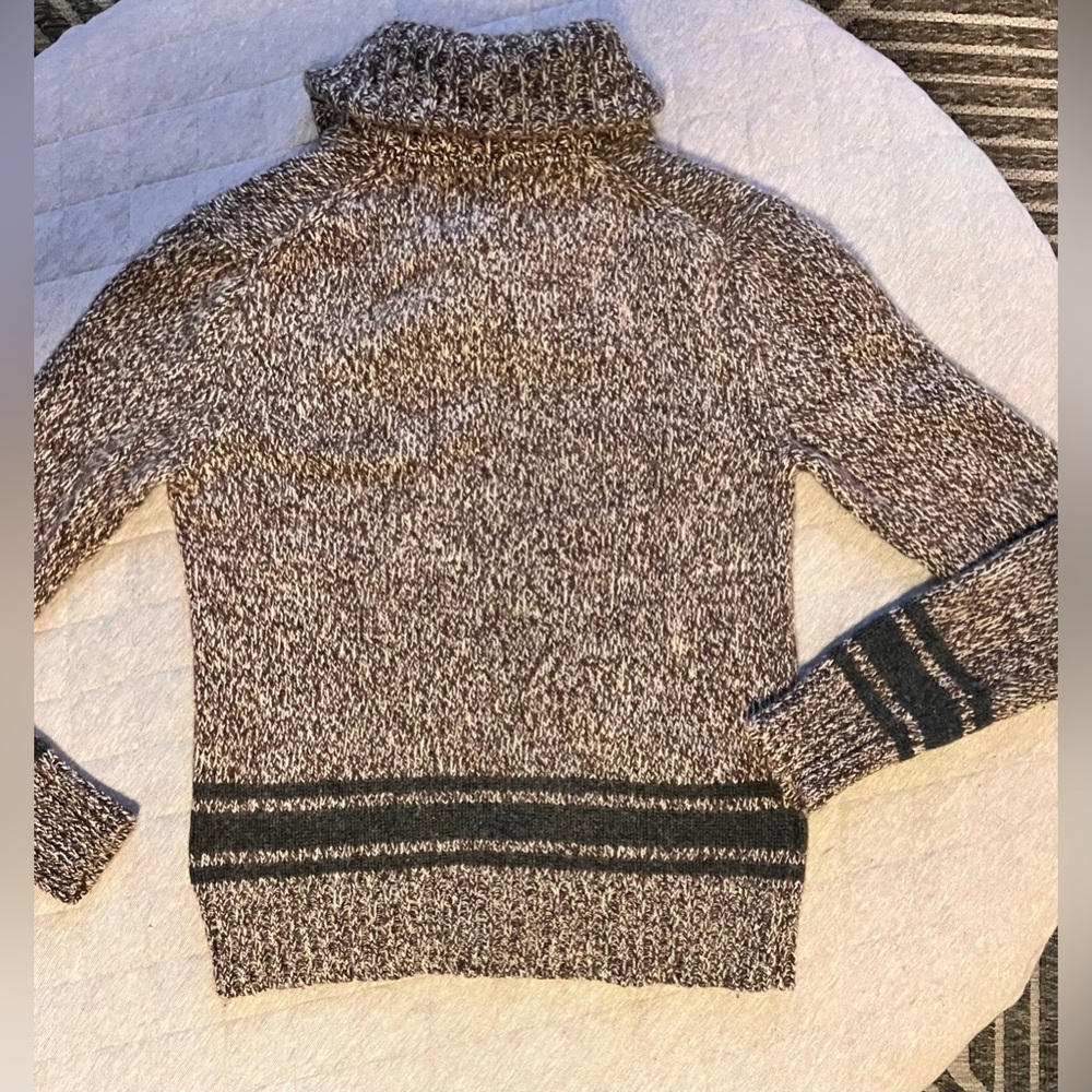 EDDIE BAUER Vtg Mens Small Chunky Woven Lamb’s Wool Sweater Excellent Condition - Picture 11 of 12